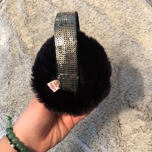 Black fluffy earmuffs!
